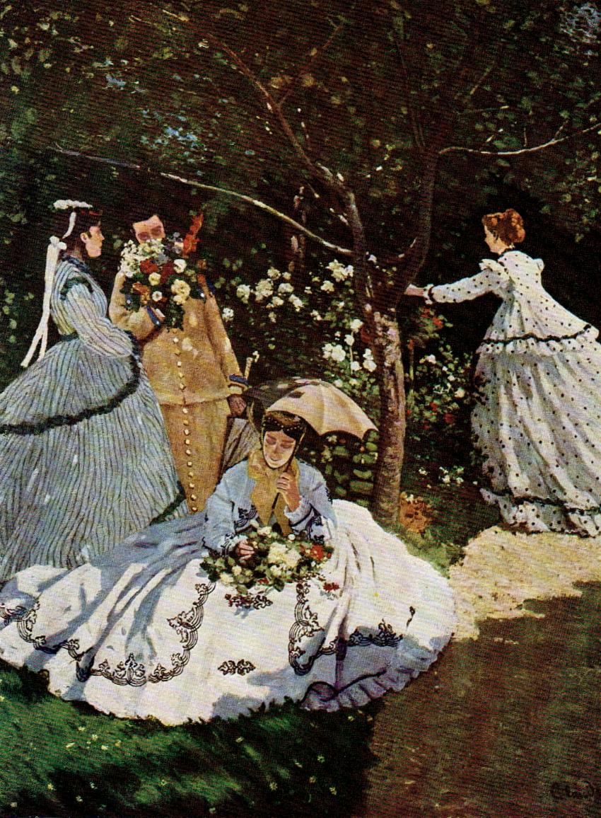 Monet. Women with flowers